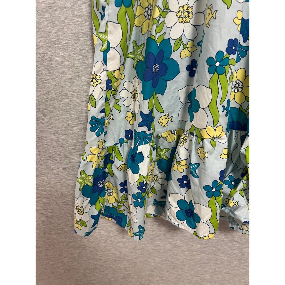 Gymboree Underwater Fantasy Sundress Girls Size 12 Blue Ruffle Dress Summer 2012 - Picture 6 of 12
